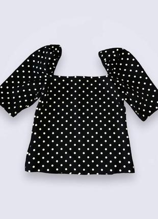Блуза на резинке в горошек h&amp;m3 фото