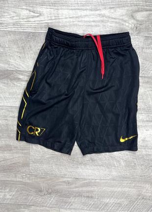 Nike dri-fit cr 7 шорты 10-12 yrs 137-147 см м размер детские спортивные чёрные оригинал