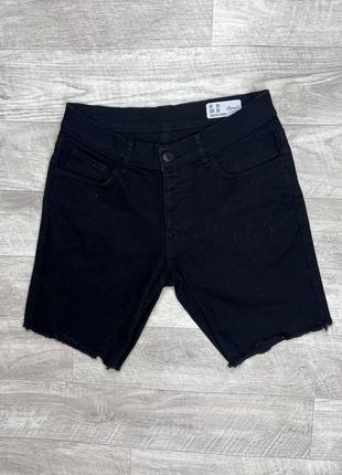Denim co. шорты 30/38 размер чёрные джинсовые оригинал
