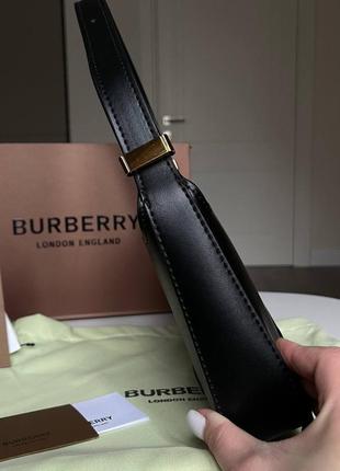 Сумка хобо багет кожаная burberry эксклюзив2 фото