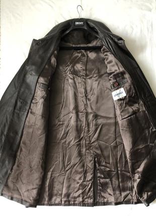 Кожаное пальто piccini. большой размер (56) итальялия4 фото