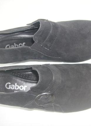 Кожаные туфли на кольца gabor3 фото