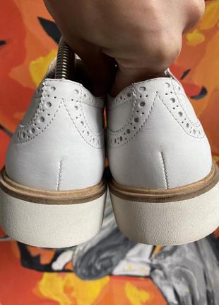 Clarks лоферы туфли 42 размер кожаные белые оригинал6 фото