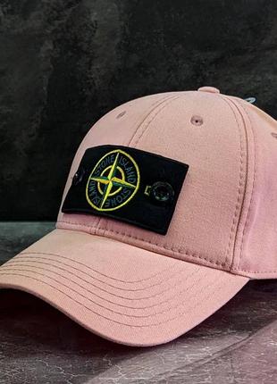 Бежевая кепка stone island с патчем унисекс бежева кепка stone island унісекс