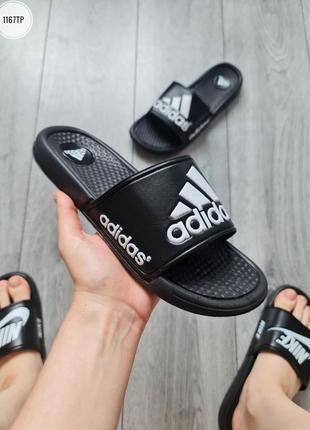 Летние мужские тапочки шлёпанцы летние мужские тапочки шлепанцы adidas1 фото