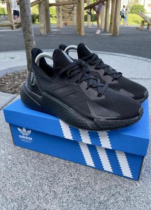 Кроссовки летние adidas l4 core (черные)7 фото