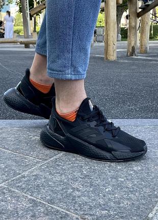 Кроссовки летние adidas l4 core (черные)2 фото