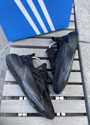 Кроссовки летние adidas l4 core (черные)5 фото