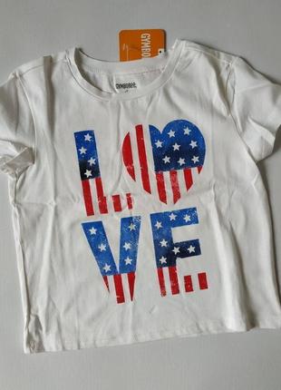 Gymboree футболка love 4 і 5 років