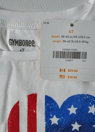 Gymboree футболка love 4 и 5 лет2 фото