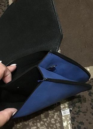Стильная мини сумочка «ананасик» синяя7 фото