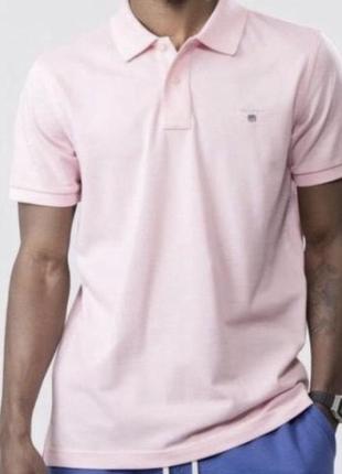 Футболка поло gant polo shirt rose