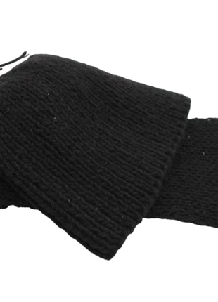 Комплект шапка шарф базовий ручна вязка