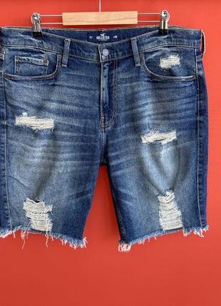 Hollister оригинал мужские джинсовые шорты размер 36 б у
