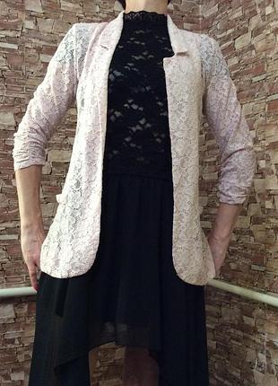 Пиджак летний женский жакет кардиган короткий р.44-46