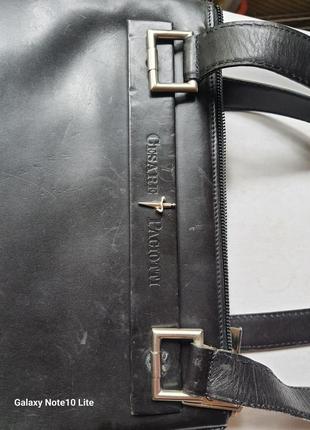 Cesare paciotti стильная итальянская сумка. качественная натуральная кожа.2 фото