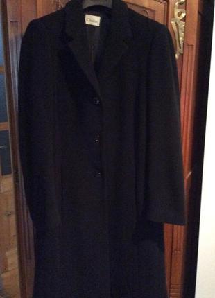 Черное шерстяное пальто chaloc2 фото