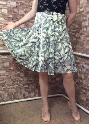 Юбка женская легкая летняя с подкладкой р.10  44-46