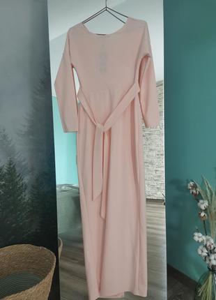 Сукня boohoo довга ніжно рожевого кольору4 фото