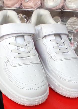 Білі демі кросівки, кеди для дівчинки хлопчика