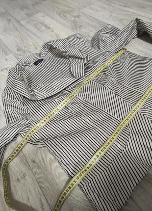 Невероятный жакет блуза в полоску frank walder с рюшами воланами люрексом блестящий стильный3 фото