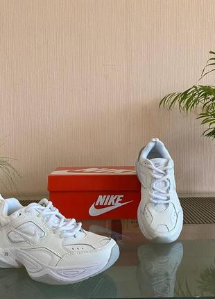Nike m2k tekno (біло-сірі)2 фото