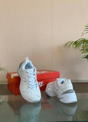 Nike m2k tekno (біло-сірі)9 фото