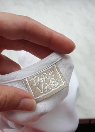2 вещи по цене 1. белая маечка блуза топ с асимметричным низом и разрезами по бокам tara vao4 фото
