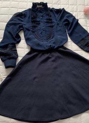 Темно-синій костюм для дівчинки pinetti2 фото