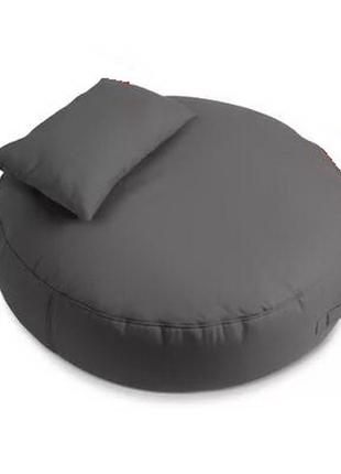 Крісло мішок таблетка з подушкою в комплекті tia-sport, розмір 80-80-30 см + подушка 40-30 см