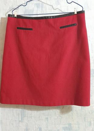 Тепла спідниця  із  вовною   на підкладці    m&s collection   р 48