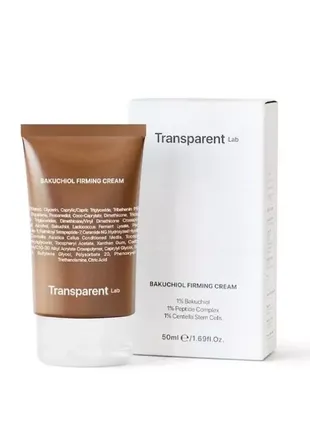Зміцнювальний крем для обличчя transparent lab bakuchiol firming cream 50 мл