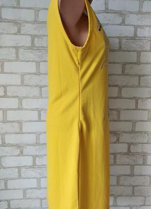 Облегающее желтое платье со стразами derek heart3 фото