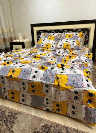 Комплект постельного белья с котиками4 фото