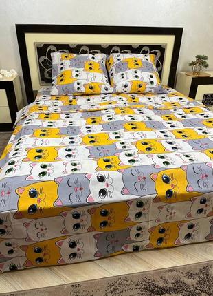 Комплект постельного белья с котиками2 фото