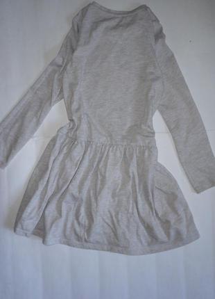 Платье с длинным рукавом единорог 6-8 лет h&m (р.47,дл.63)4 фото