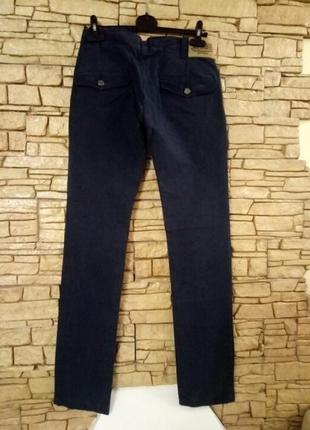 Розпродаж вузькі джинси-джогери кольору індиго,оригінал2 фото