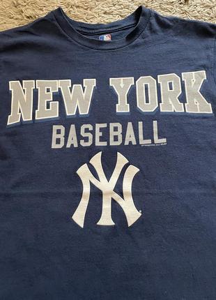 Футболка new york yankees baseball, оригінал, розмір s6 фото