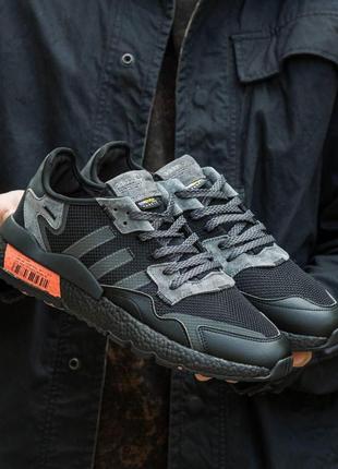 Чоловічі кросівки adidas nite jogger boost core black x cordura 41-43-44-45