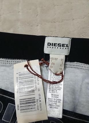 Брендові фірмові чоловічі бавовняні труси боксери diesel,оригінал,нові з бірками в коробці.9 фото