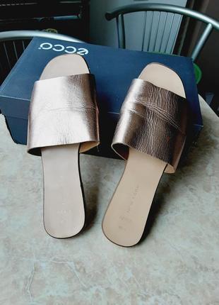 Шлепанцы кожаные, new look