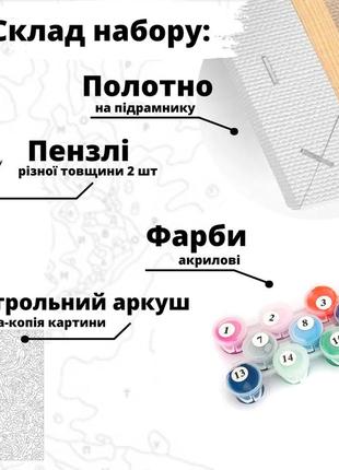 Картина за номерами strateg засніжені хаски розміром 40х40 см (sk051) melmil2 фото