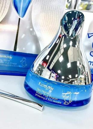 Зволожуючий крем з екстрактом морського коника farmstay sea horse water full cream 50 мл