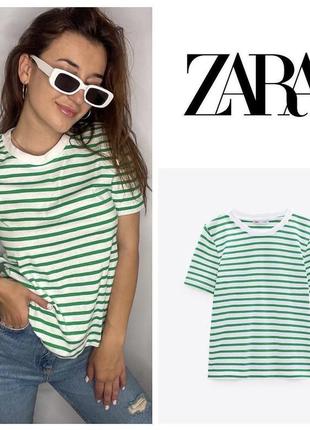 Базова футболка zara тельняшка2 фото