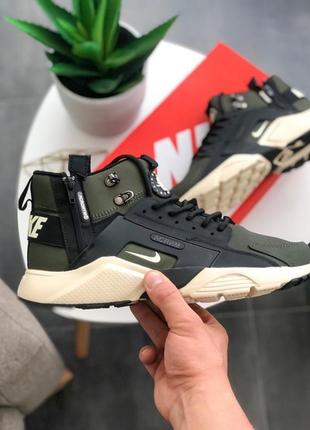 💎зимові nike huarache winter acronym haki💎чоловічі кросівки найк, хакі.