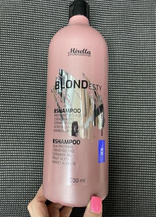 Mirella blond шампунь для светлых и поврежденных волос 1000 мл2 фото