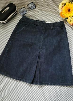 Юбка юбка мини джинс трапеция1 фото