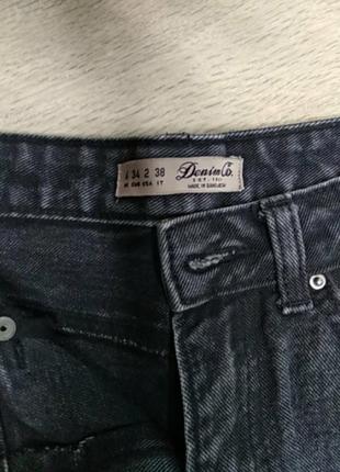 Чорні короткі джинсові шорти3 фото