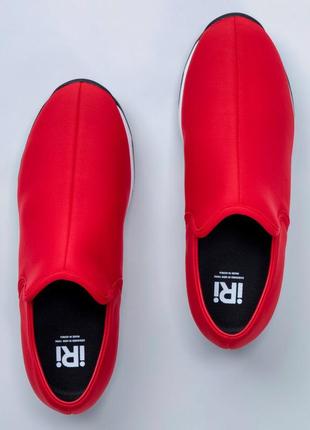 Червоні текстильні неопренові кросівки iri  nyc wes i italy 🇮🇹 35 36 37 38 39  розмір6 фото