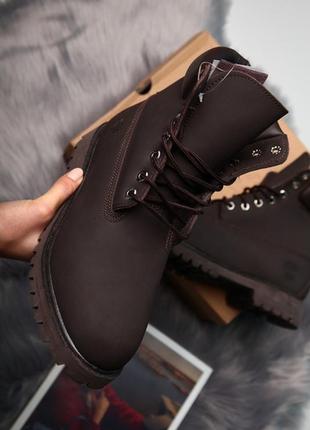 😍timberland brown😍мужские зимние кожаные коричневые ботинки тимберленд.7 фото